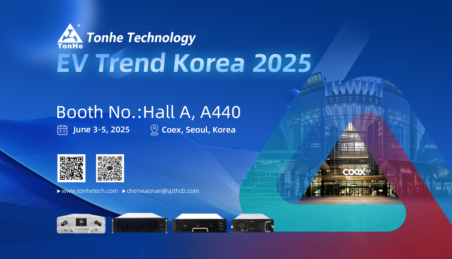 Tonhe-Technologie zur Präsentation hochmoderner EV-Ladelösungen im EV-Trend Korea 2025