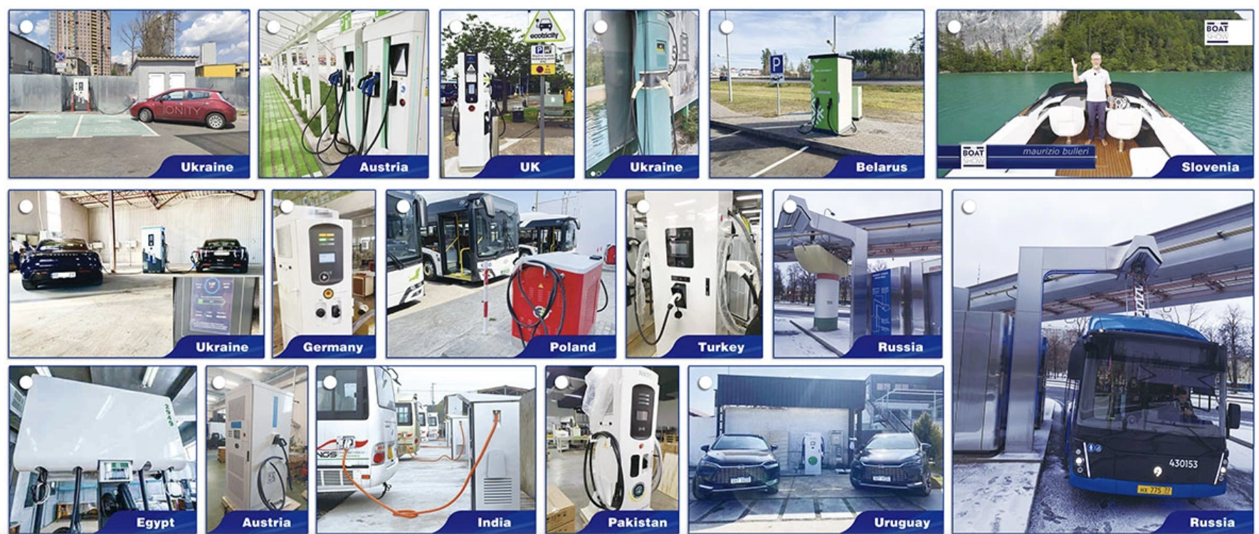 30-kW-Lademodule f&uuml;r Elektrofahrzeuge der Super-Ladestation